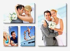 Canvas print wall displays - (1) 22" x 14" & (2) 10" x 14" & (1) 20" x 30"