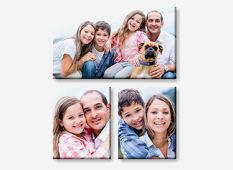 Canvas print wall displays - (1) 34" x 20" & (2) 16" x 20"