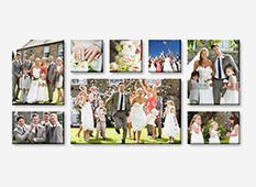 Canvas print wall displays - (2) 16" x 20" & (2) 16" x 10" & (3) 10" x 10" & (1) 34" x 20"