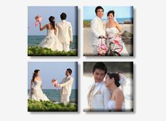 Canvas print wall displays - (4) 12" x 12"