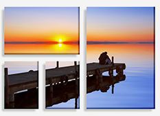 canvas photo prints - (1) 22" x 14" & (2) 10" x 14" & (1) 20" x 30"