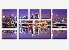 canvas photo prints - (2) 16" x 20" & (2) 16" x 10" & (3) 10" x 10" & (1) 34" x 20"