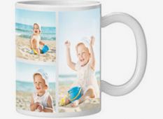 baby beach photo collage mug image